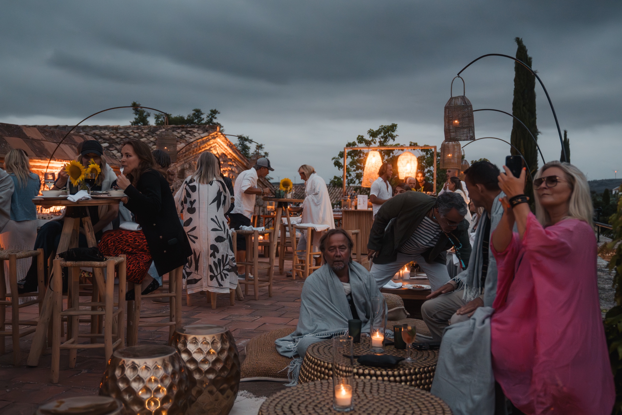 Rooftop dinner · La Casería de Tomillos