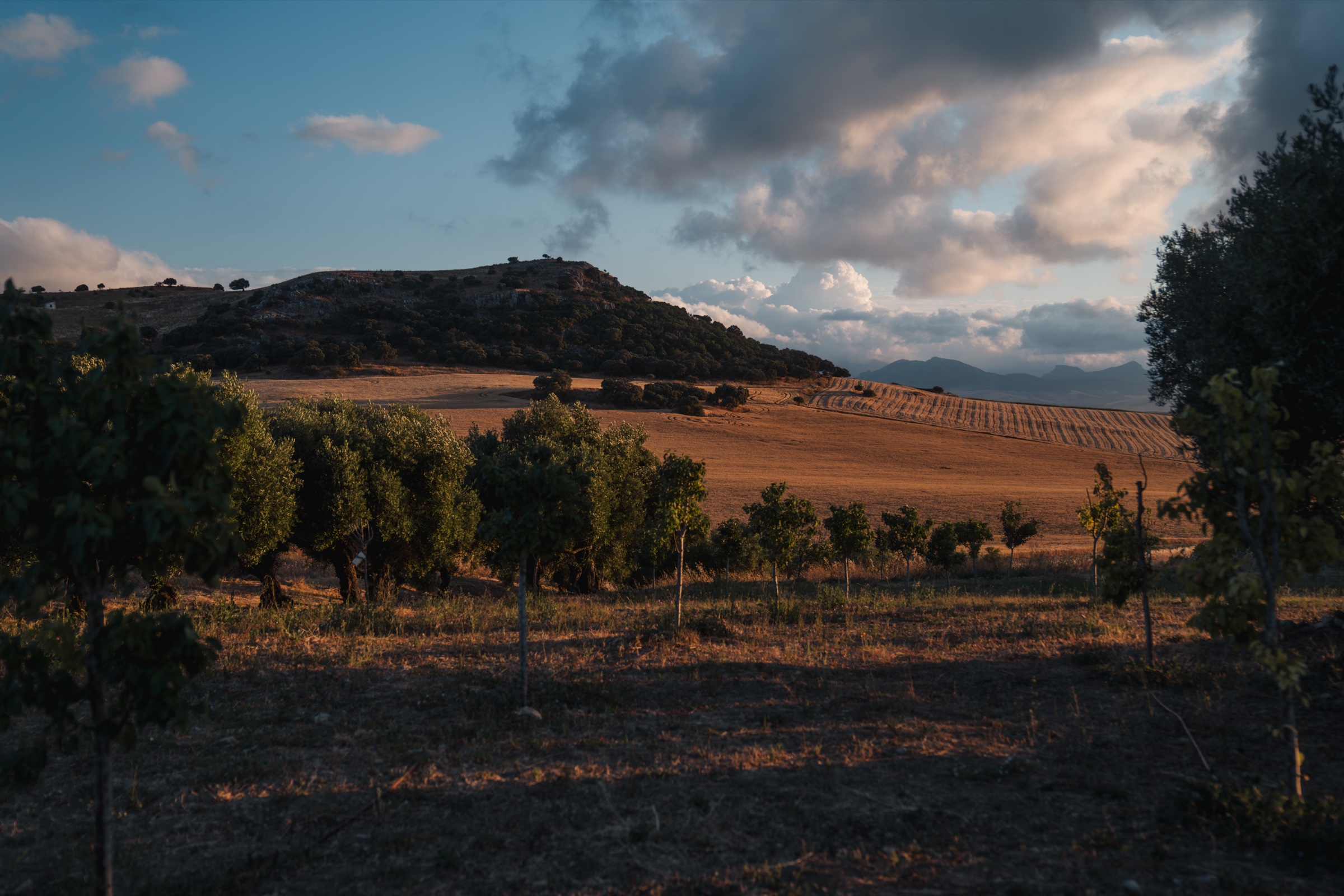 Retreat sunset over the hills