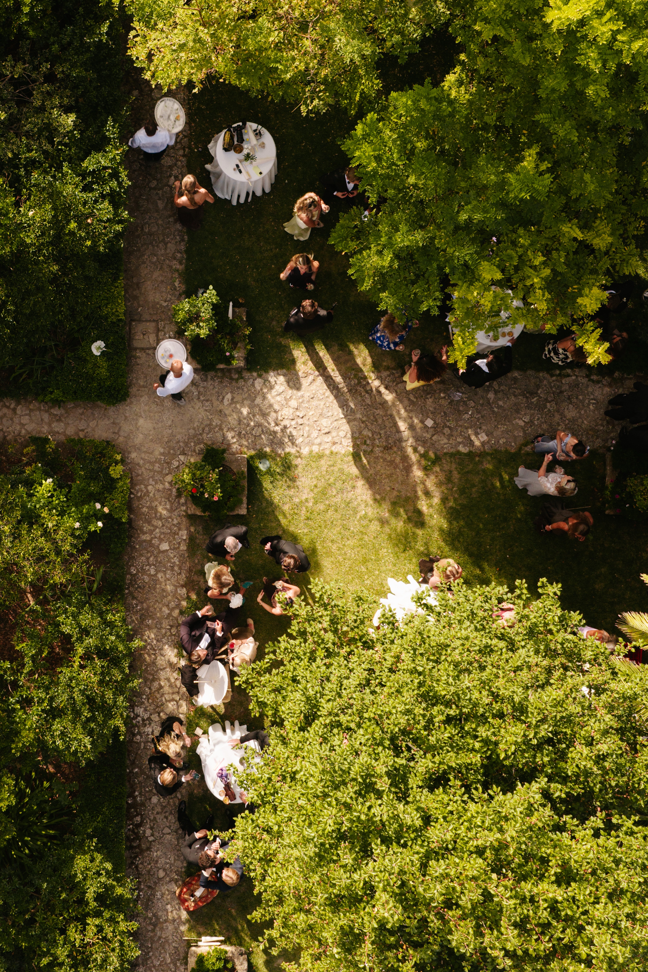 The walled garden, ceremony setting